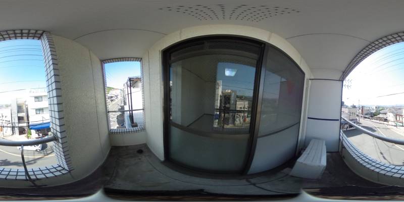 パノラマ画像バルコニー