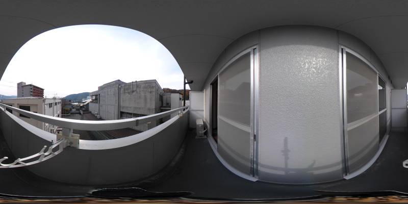 パノラマ画像バルコニー