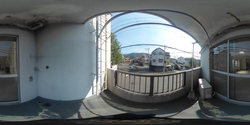 パノラマ画像バルコニー