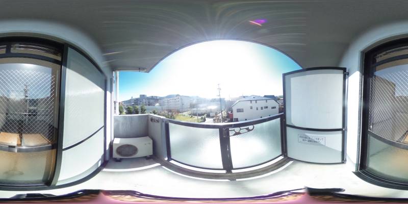 パノラマ画像バルコニー