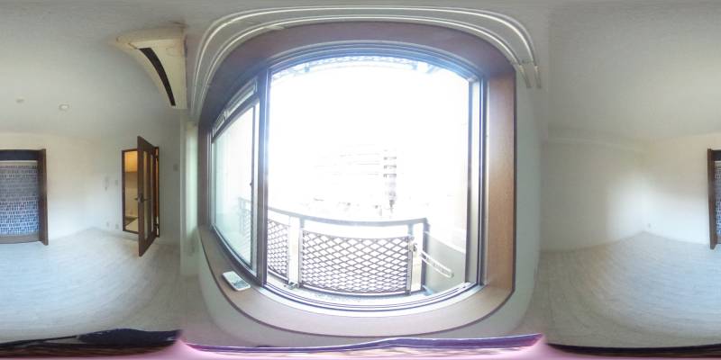 パノラマ画像バルコニー