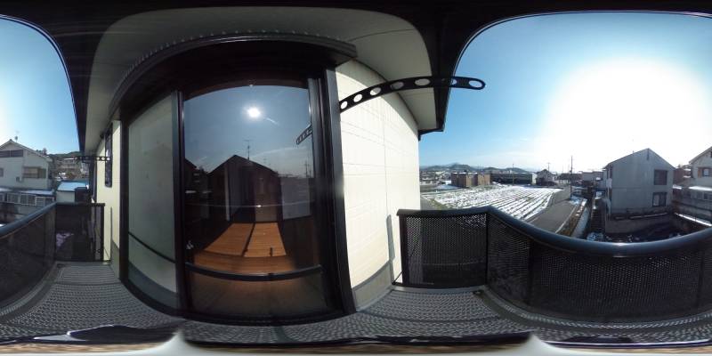 パノラマ画像バルコニー