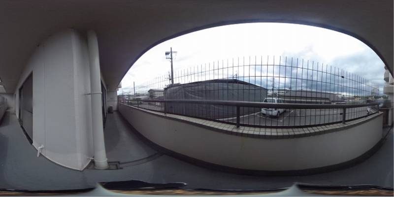 パノラマ画像バルコニー