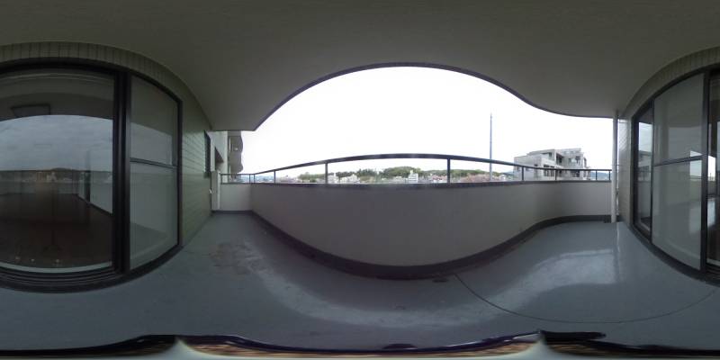 パノラマ画像バルコニー