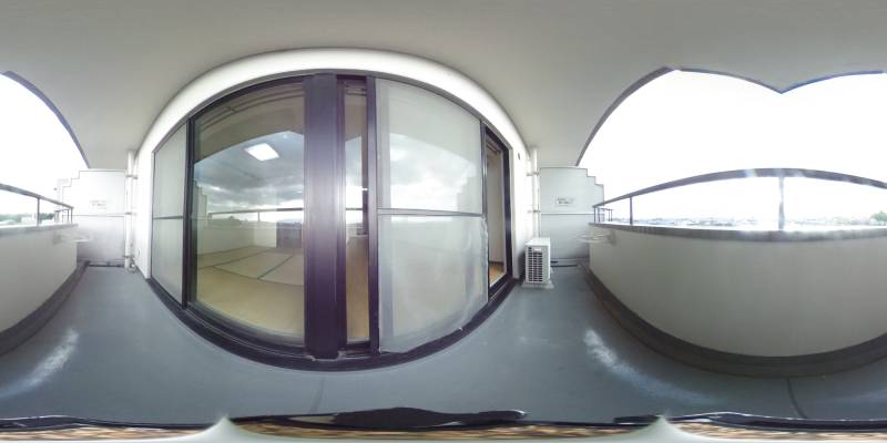 パノラマ画像バルコニー