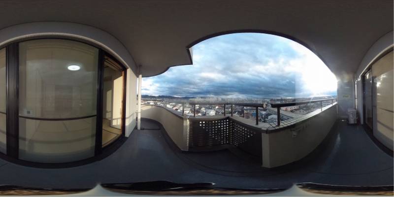 パノラマ画像バルコニー