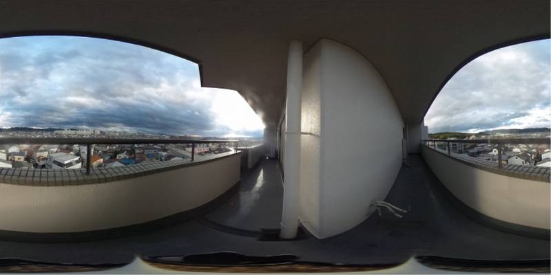 パノラマ画像バルコニー