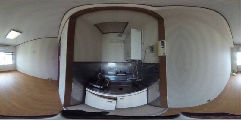 パノラマ画像キッチン