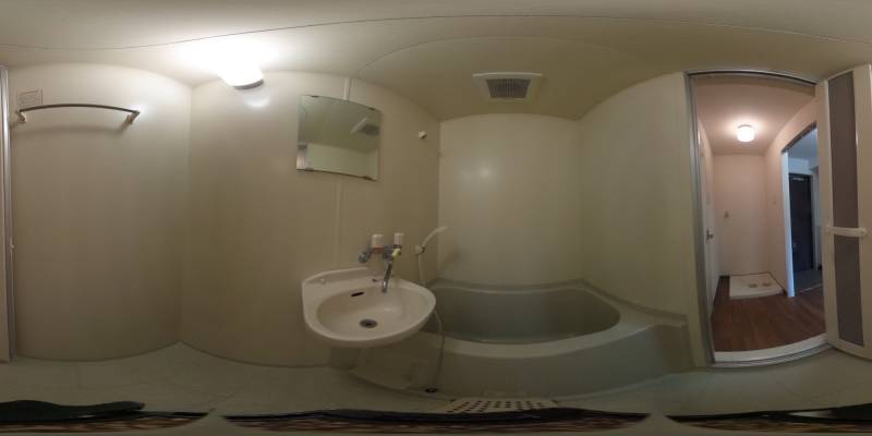 パノラマ画像バスルーム