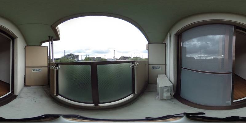 パノラマ画像バルコニー