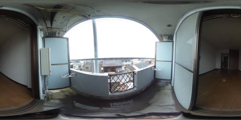 パノラマ画像バルコニー