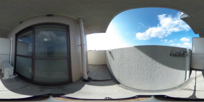 パノラマ画像バルコニー