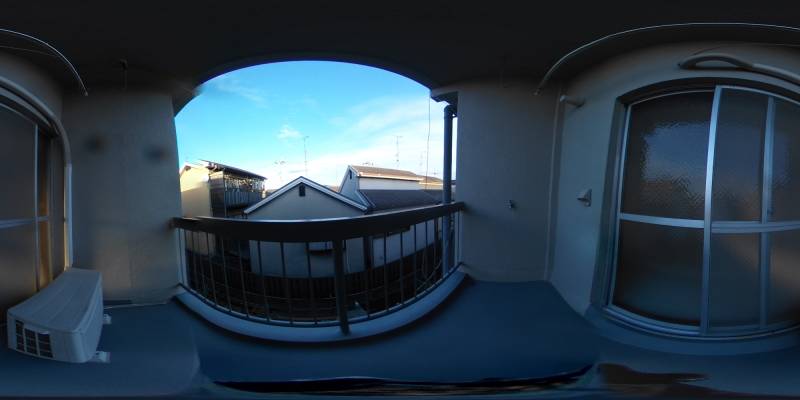 パノラマ画像バルコニー