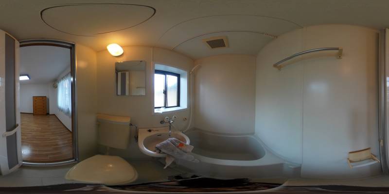 パノラマ画像バスルーム