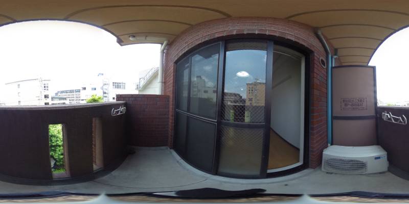 パノラマ画像バルコニー