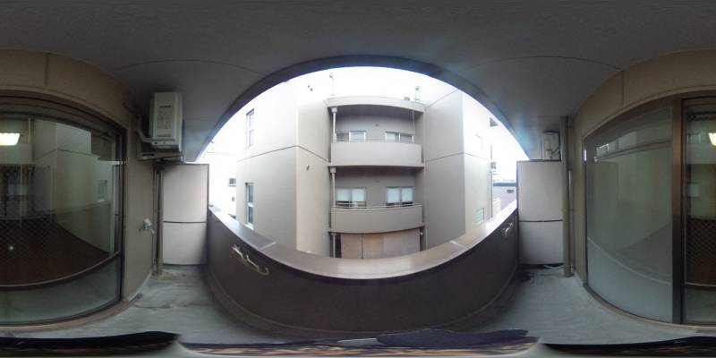 パノラマ画像バルコニー