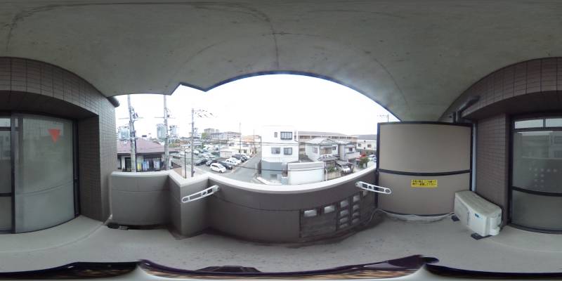 パノラマ画像バルコニー