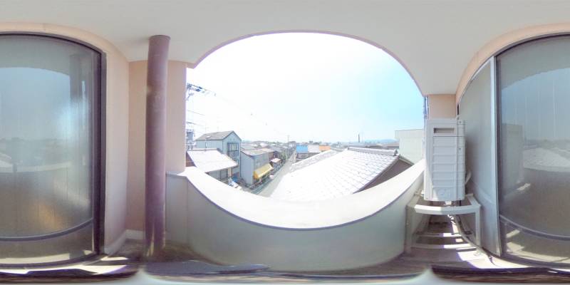 パノラマ画像バルコニー