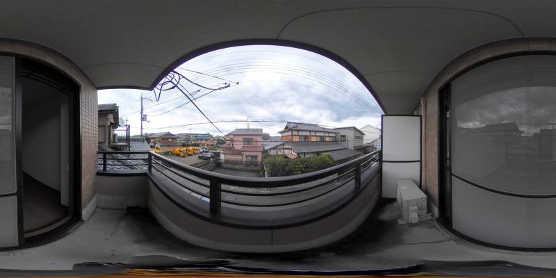 パノラマ画像バルコニー