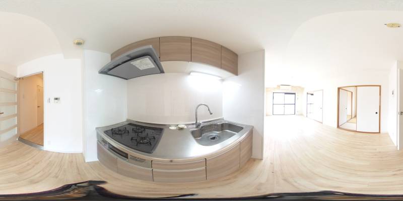 パノラマ画像キッチン