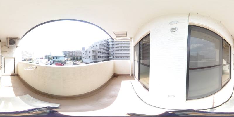 パノラマ画像バルコニー