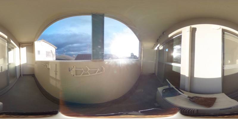 パノラマ画像バルコニー