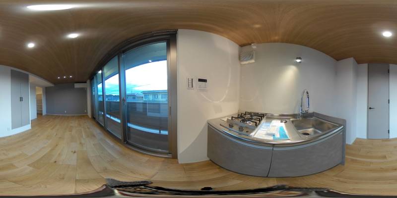 パノラマ画像キッチン