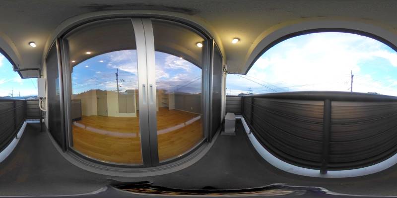 パノラマ画像バルコニー