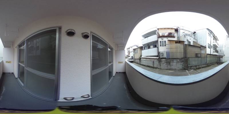 パノラマ画像バルコニー