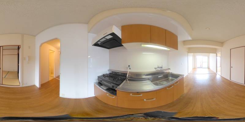 パノラマ画像キッチン