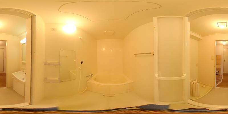 パノラマ画像バスルーム