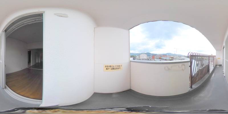 パノラマ画像バルコニー