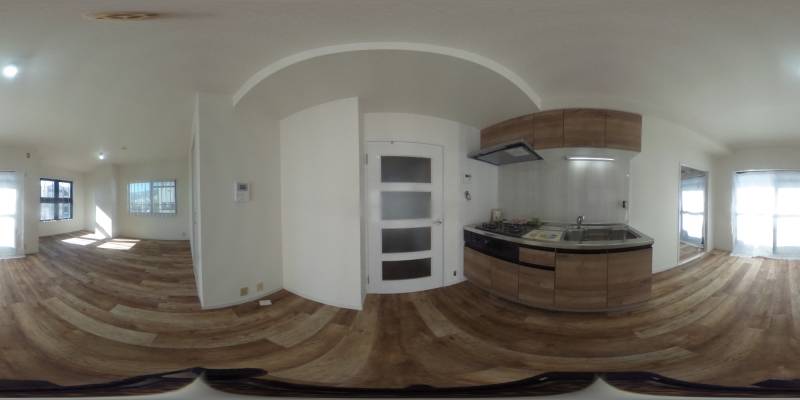 パノラマ画像キッチン