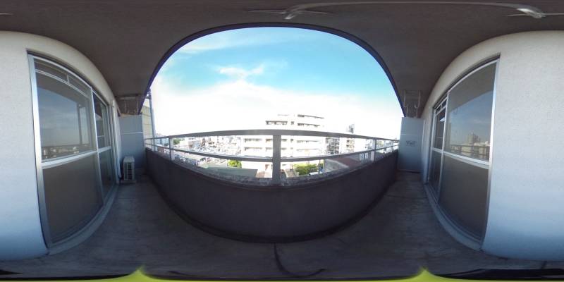 パノラマ画像バルコニー