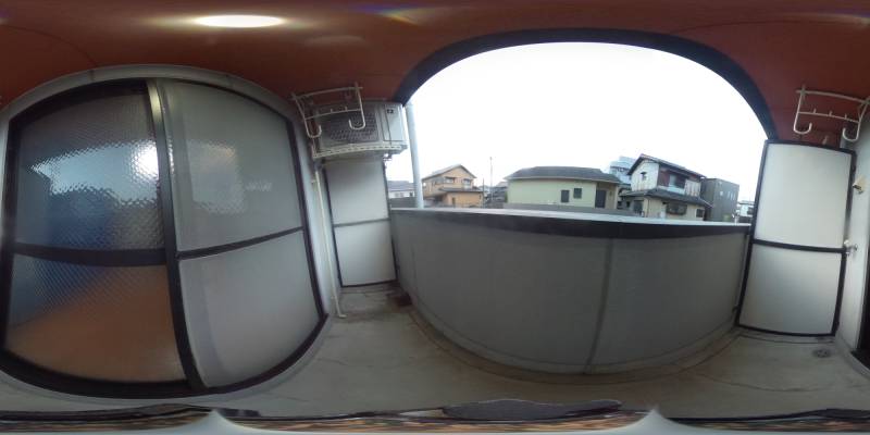 パノラマ画像バルコニー