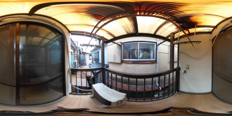 パノラマ画像バルコニー