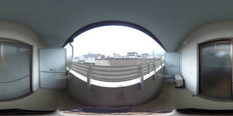 パノラマ画像バルコニー