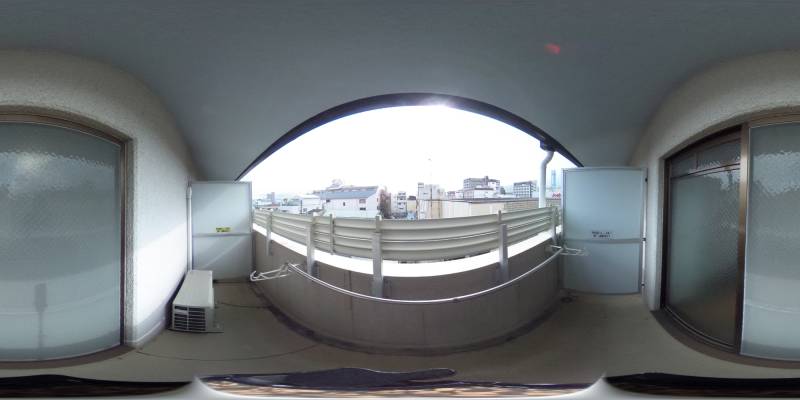 パノラマ画像バルコニー