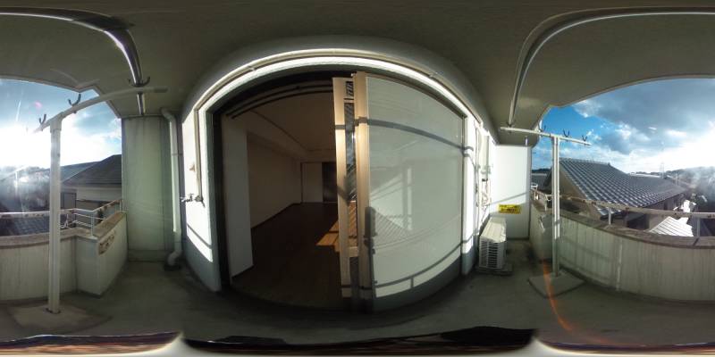 パノラマ画像バルコニー