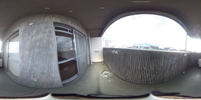 パノラマ画像バルコニー