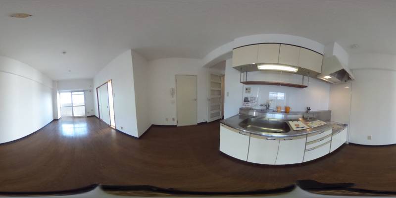 パノラマ画像キッチン