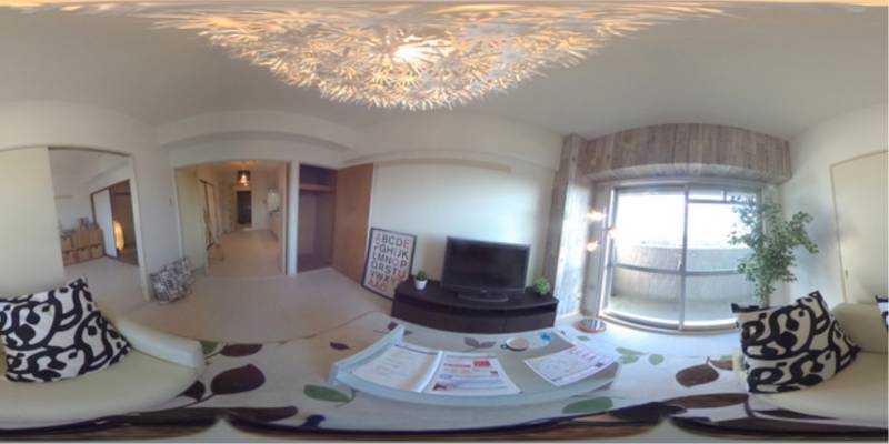 パノラマ画像リビング