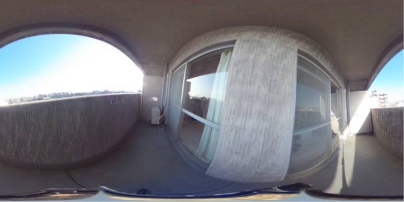 パノラマ画像バルコニー