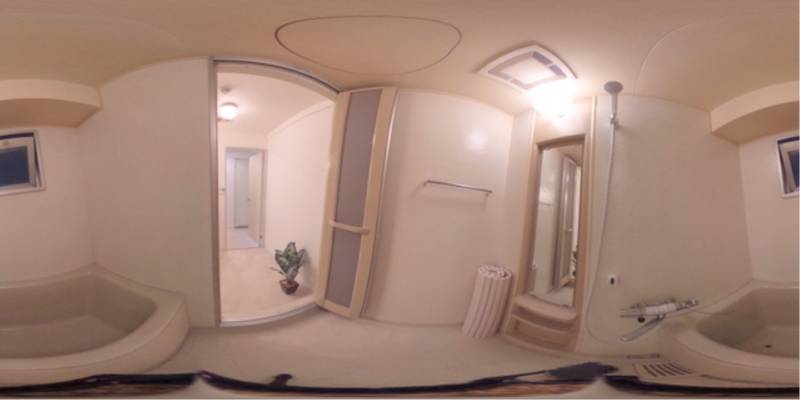 パノラマ画像バスルーム