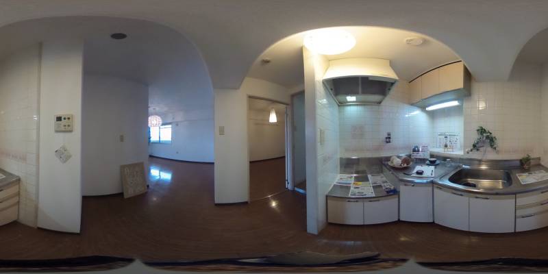 パノラマ画像キッチン