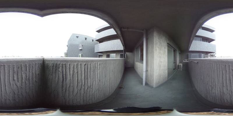 パノラマ画像バルコニー