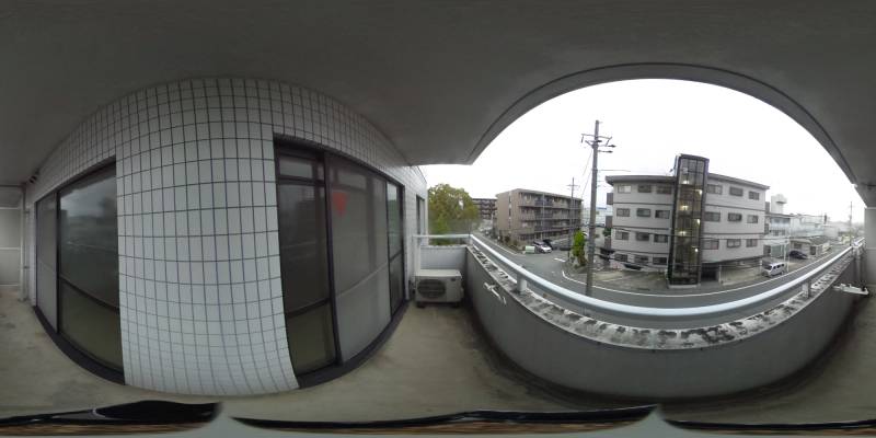 パノラマ画像バルコニー