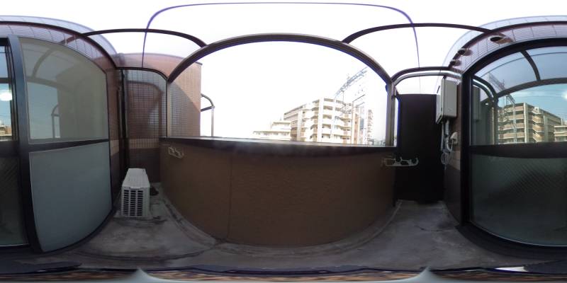 パノラマ画像バルコニー