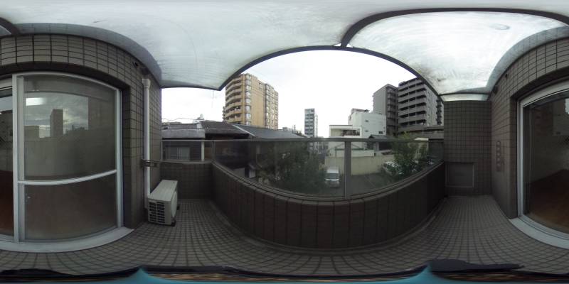 パノラマ画像バルコニー