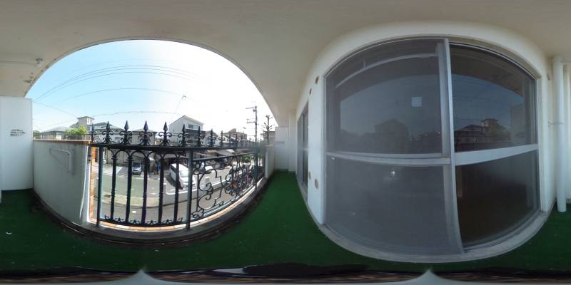 パノラマ画像バルコニー